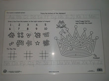 Personalized Girls Princess Name Placements with Dry Erase Games On Back