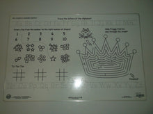 Personalized Girls Princess Name Placements with Dry Erase Games On Back